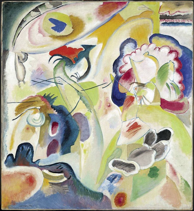 Improvisation No. 29 (cygne)   Vasily Kandinsky