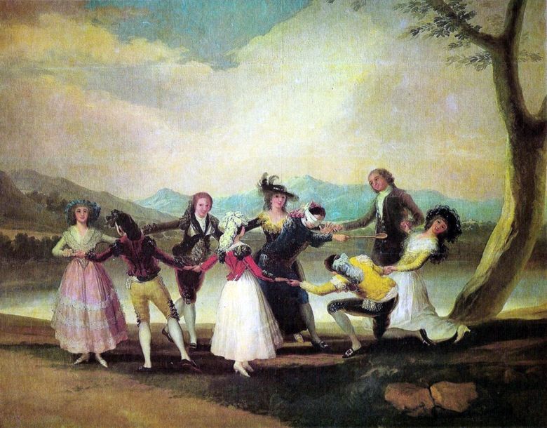 Jeu avec les yeux bandés   Francisco de Goya