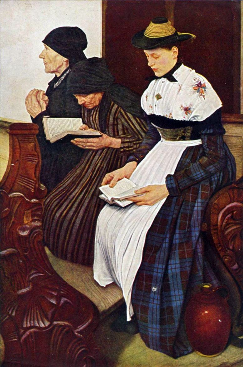 Trois femmes dans léglise   Wilhelm Label