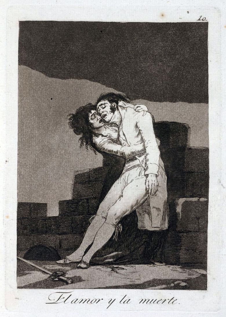 Amour et mort   Francisco de Goya