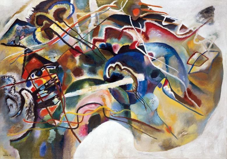 Peinture avec une bordure blanche   Vasily Kandinsky