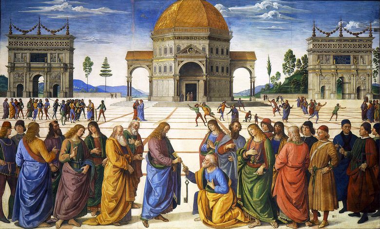 Remise des clés de lapôtre Pierre   Pietro Perugino