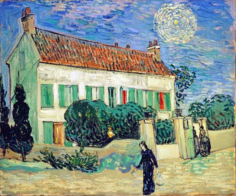 La Maison Blanche la nuit   Vincent Van Gogh