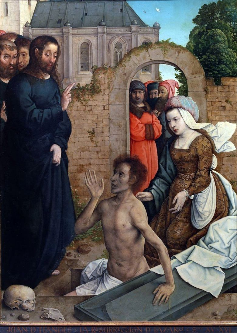 La résurrection de Lazare   Juan de Flandes