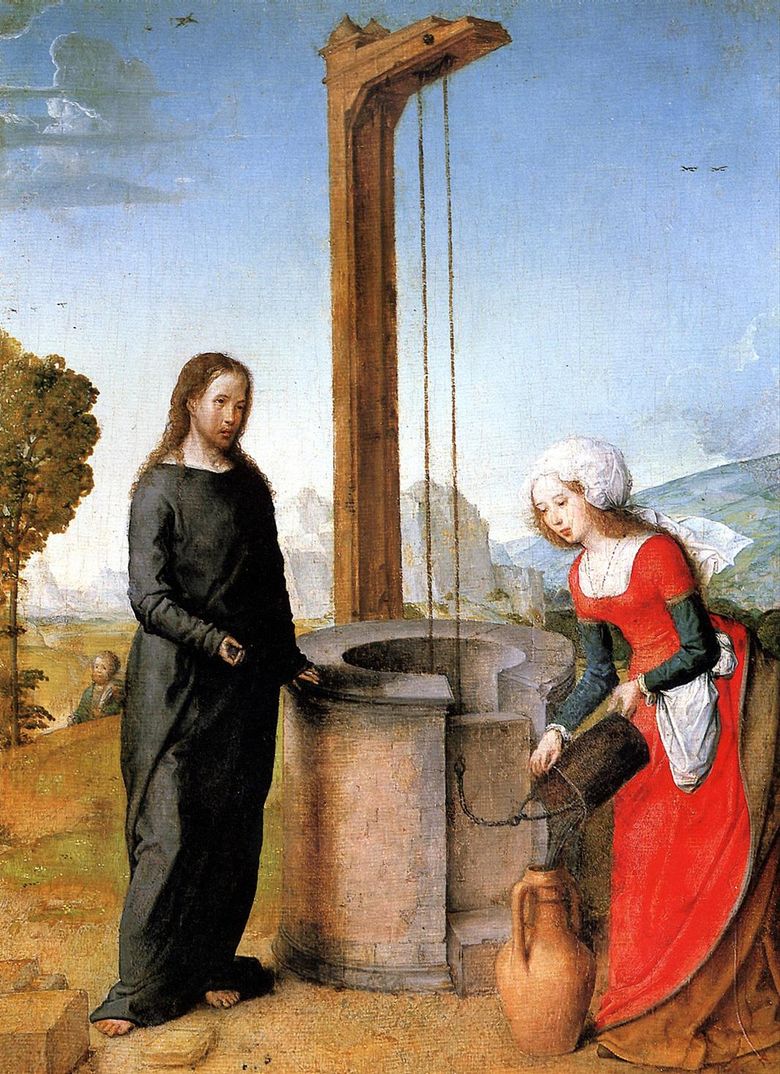 Le Christ et la Samaritaine   Juan de Flandes