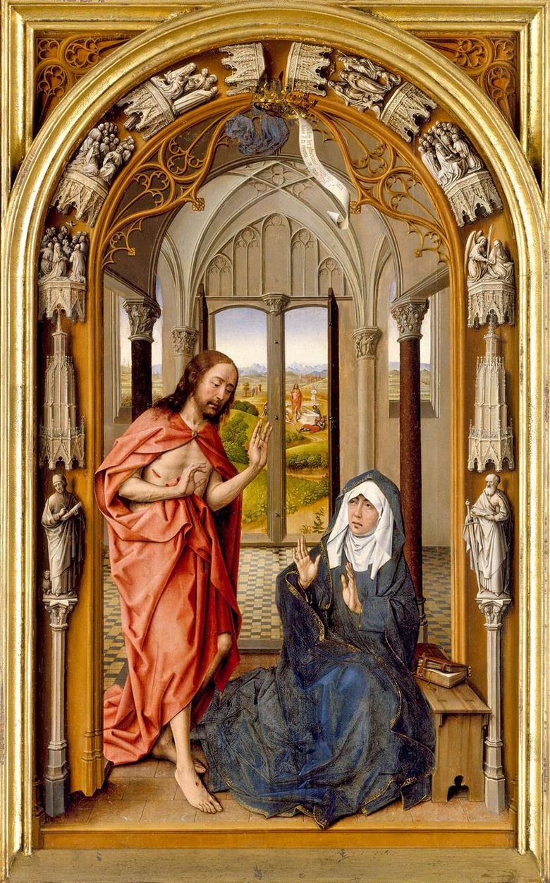 Lapparition du Christ Marie   Juan de Flandes