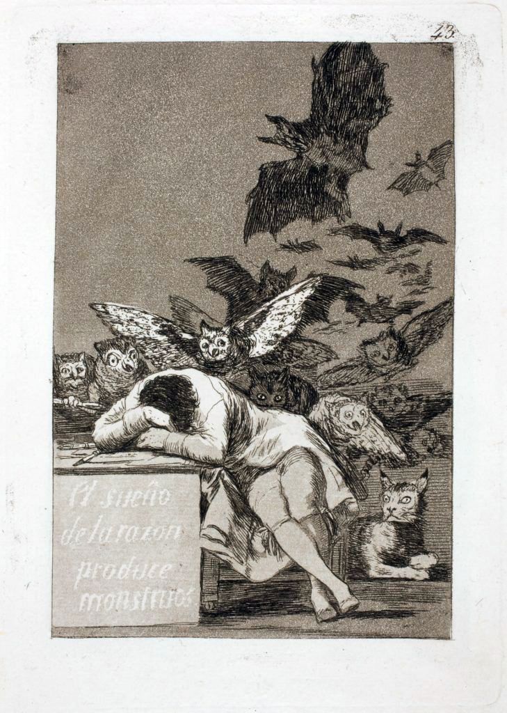 Le rêve de la raison donne naissance à des monstres   Francisco de Goya