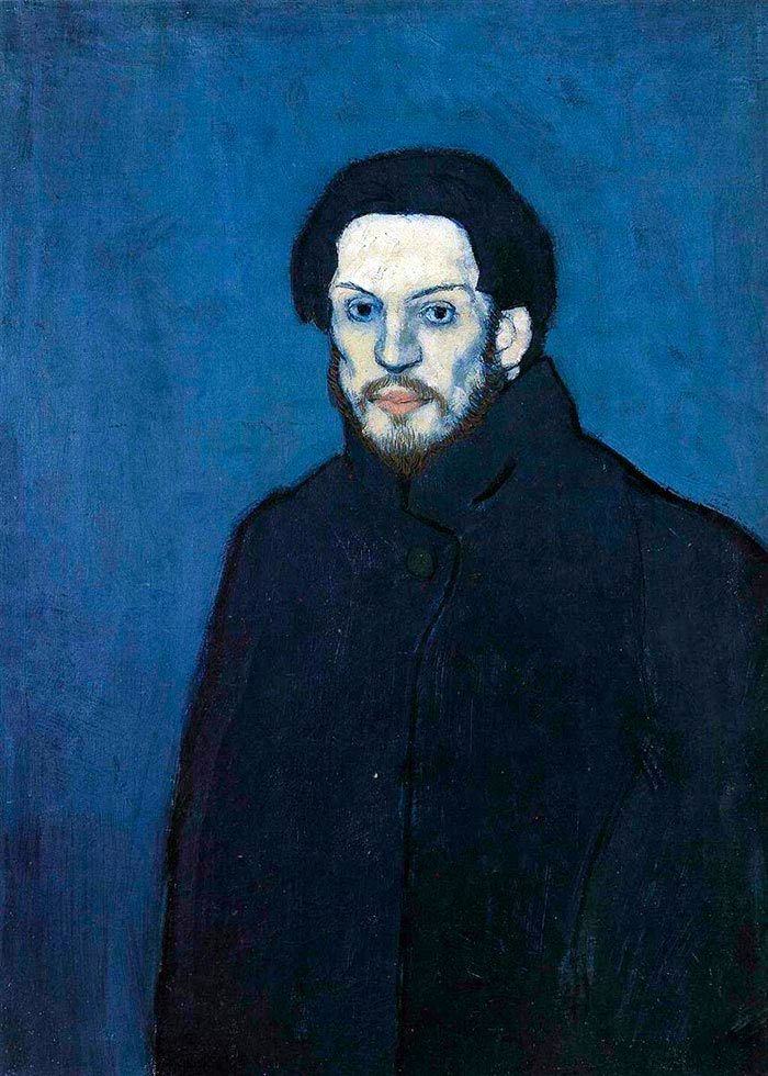 Autoportrait à lépoque bleue   Pablo Picasso
