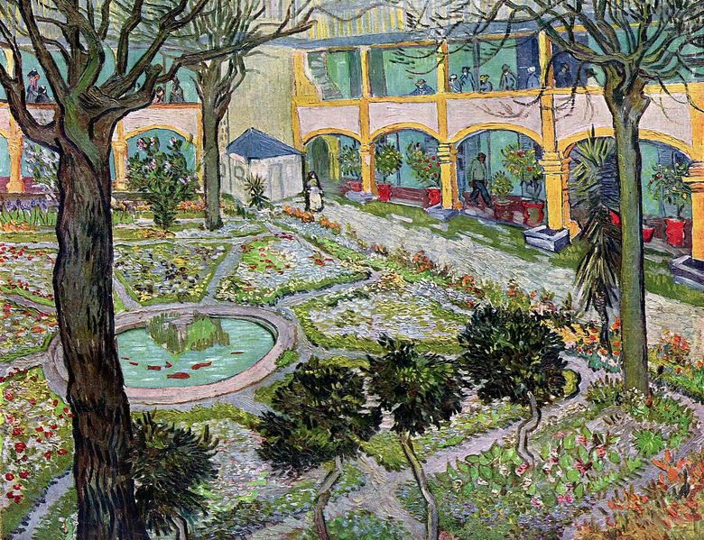 Cour de lhôpital Arly   Vincent Van Gogh
