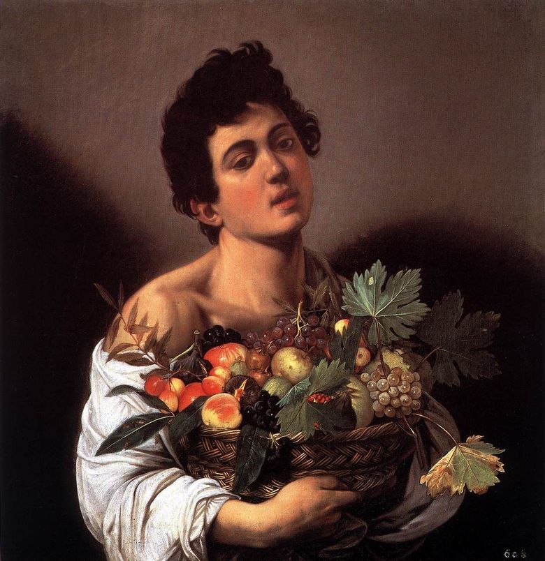 Garçon avec une corbeille de fruits   Michelangelo Merisi da Caravaggio