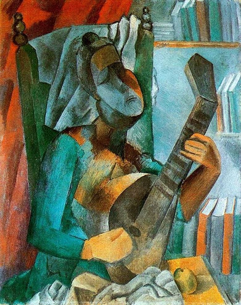 Femme à la mandoline   Pablo Picasso