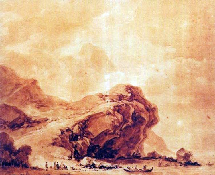 Vue sur la côte près de Gênes   Jean Honore Fragonard