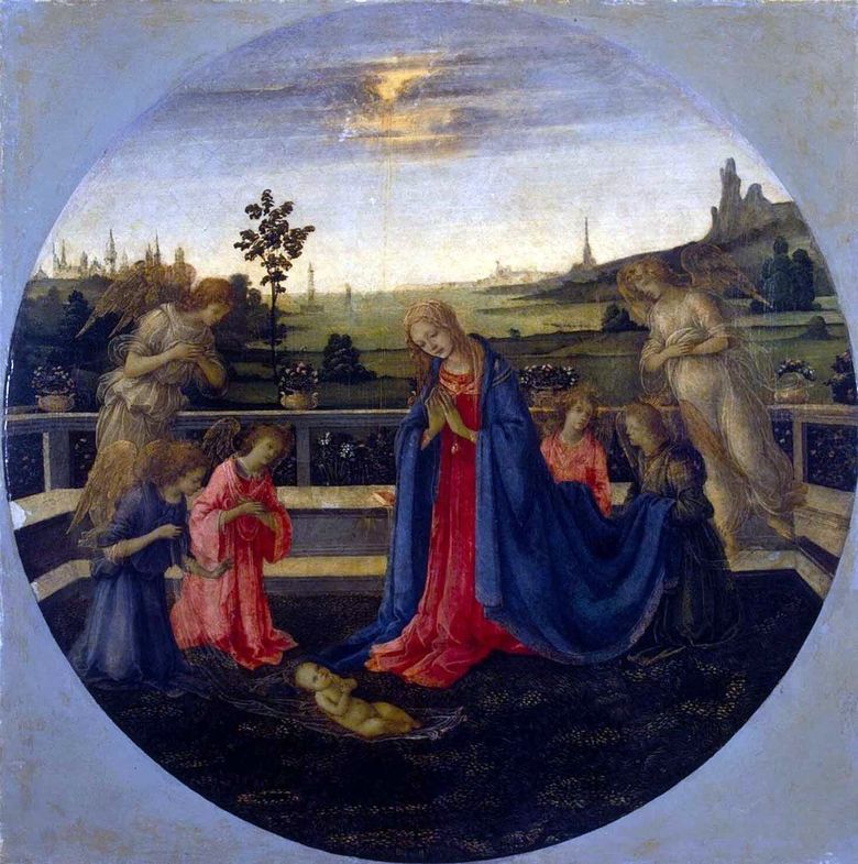 Adoration de lEnfant Christ   Filippino Lippi
