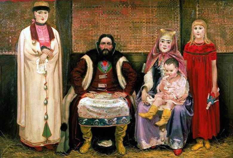 Famille de marchands du XVIIe siècle   Andrey Ryabushkin
