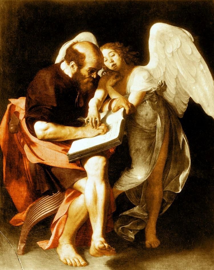 Saint Matthieu et lange   Michelangelo Merisi da Caravaggio