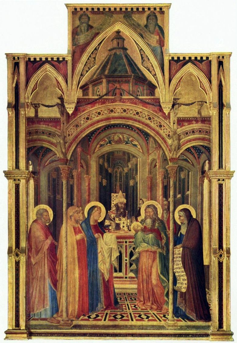 Amener au Temple   Ambrogio Lorenzetti
