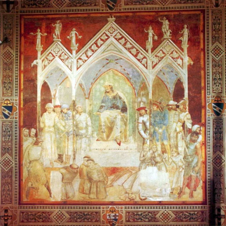Martyre des Franciscains à Ceuta   Pietro Lorenzetti