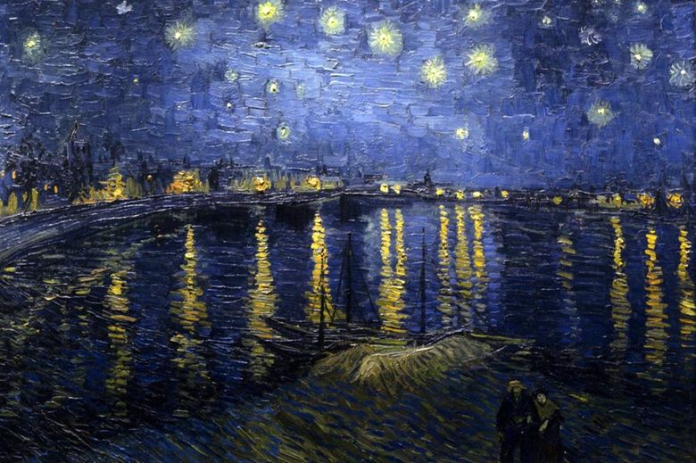 Nuit étoilée sur le Rhône   Vincent Van Gogh