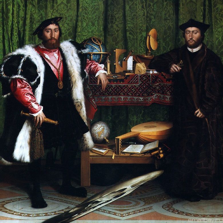 Portrait des ambassadeurs français   Hans Holbein
