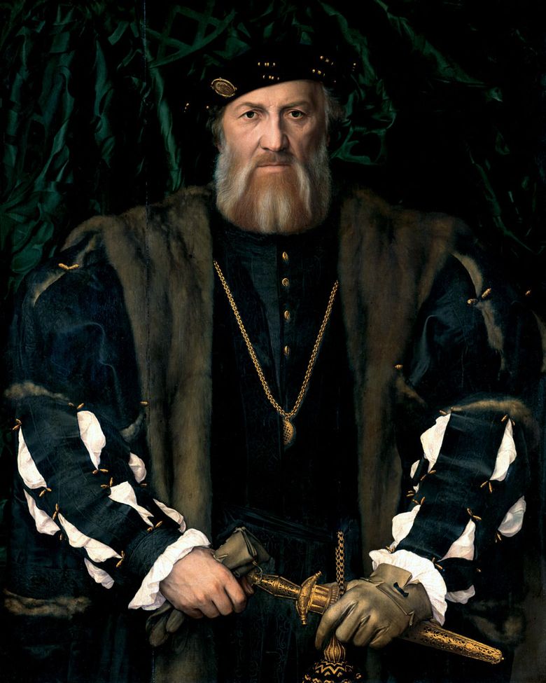 Portrait de lambassadeur de France en Angleterre, Sir Morett Charles de Sollier   Hans Holbein