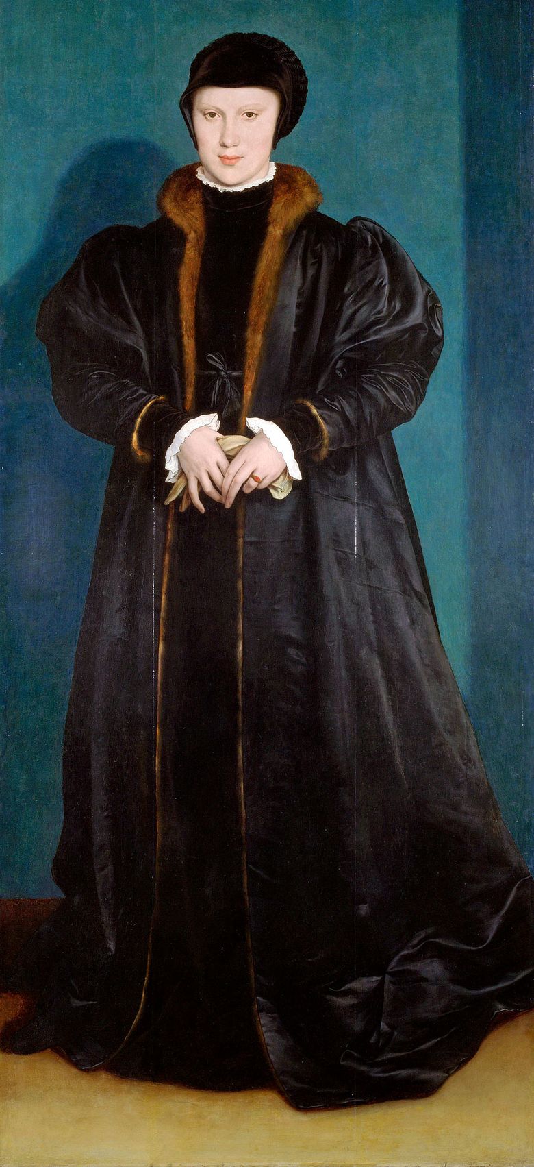 Portrait de Christina de Danemark   Hans Holbein