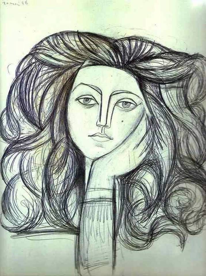 Portrait de Françoise   Pablo Picasso