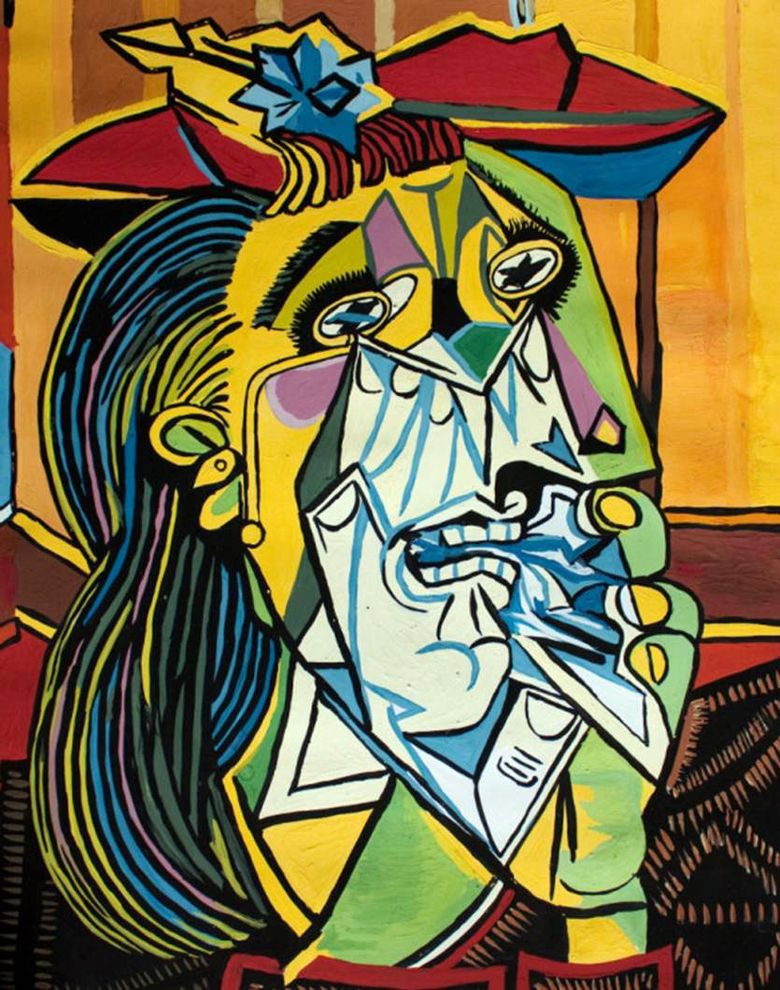 Une femme qui sanglote   Pablo Picasso