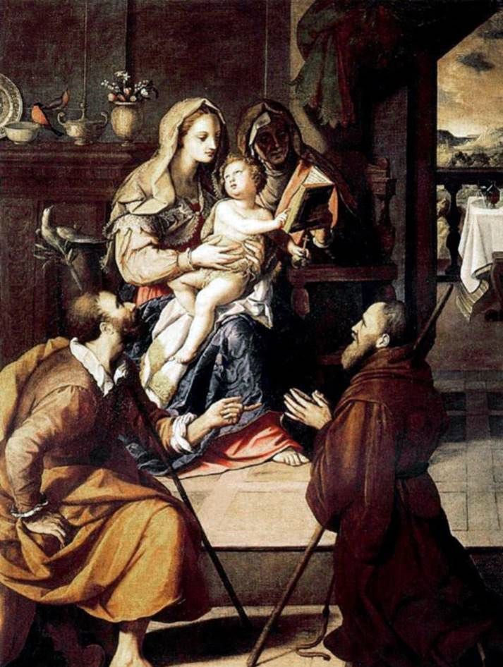 La Sainte Famille et le Cardinal Médicis   Alessandro Allory
