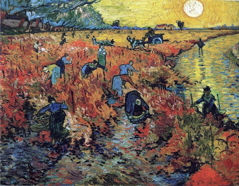 Vignobles rouges dArles   Vincent Van Gogh