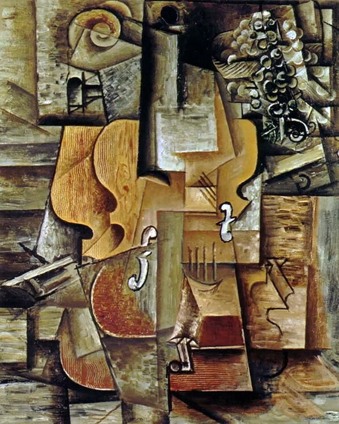 Violon et raisins   Pablo Picasso
