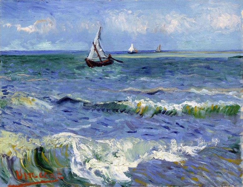 Bateaux en mer   Vincent Van Gogh