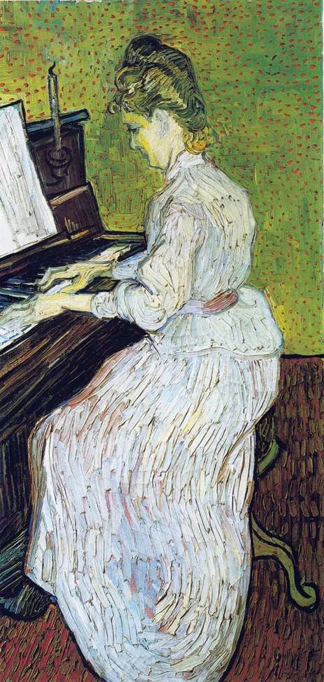 Margarita Gachet au piano   Vincent van Gogh