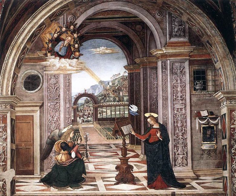 LAnnonciation. Fresque   Bernardino Pinturicchio