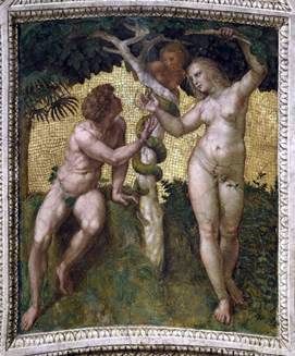 Adam et Eve   Raphael Santi
