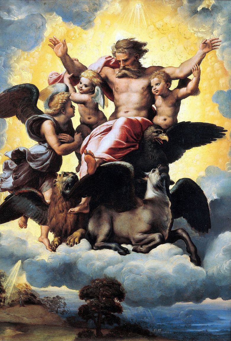 Vision du prophète Ézéchiel   Raphael Santi