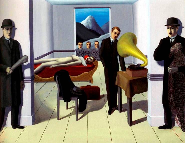 La menace du meurtre   René Magritte