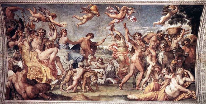 Le triomphe de Bacchus et Ariane   Annibale Carracci