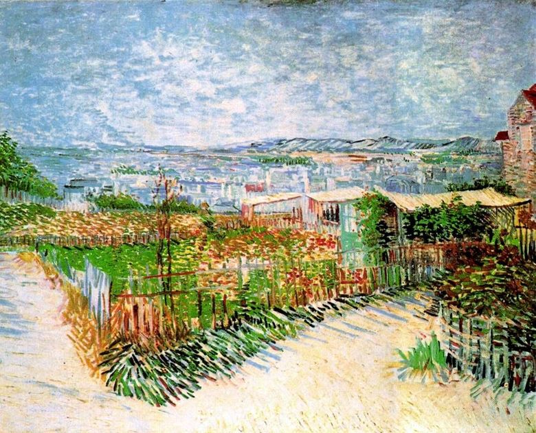 Jardins de Montmartre   Vincent Van Gogh