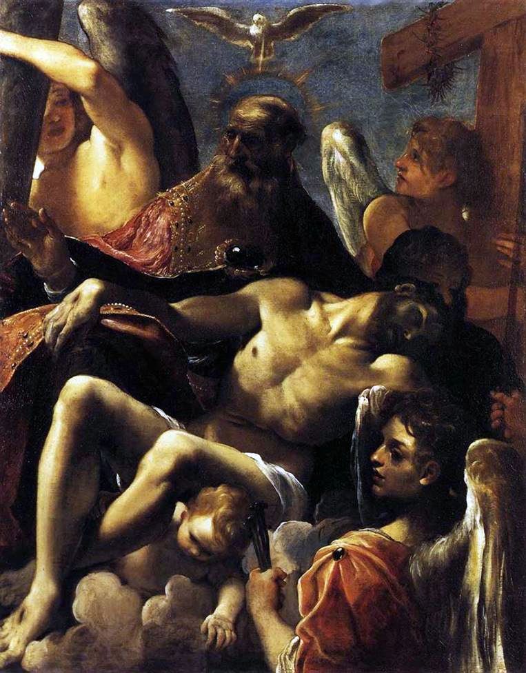 Trinité et la mort du Christ   Ludovico Carracci