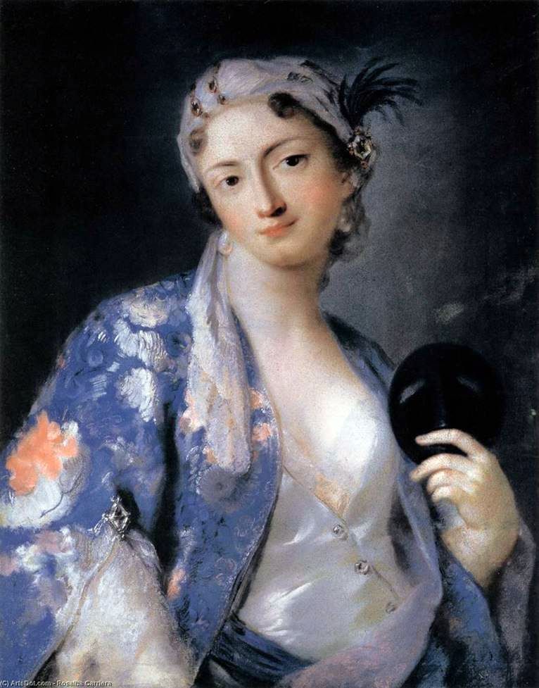 Portrait de Felicita Sartori en costume turc   Rosalba Carriere
