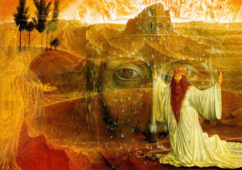 Moïse et le buisson ardent   Ernst Fuchs