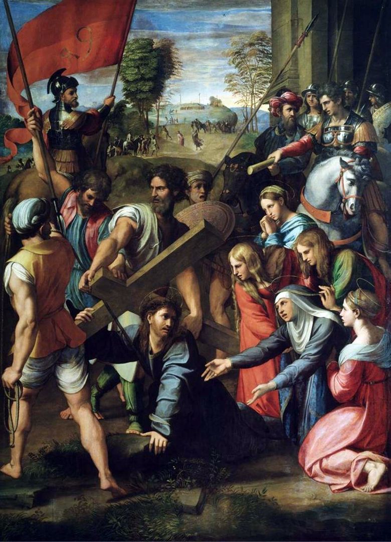 La chute du Christ sur le chemin du Calvaire   Rafael Santi
