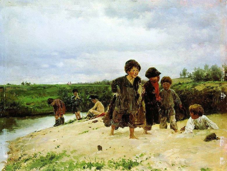 De la pluie   Vladimir Makovsky