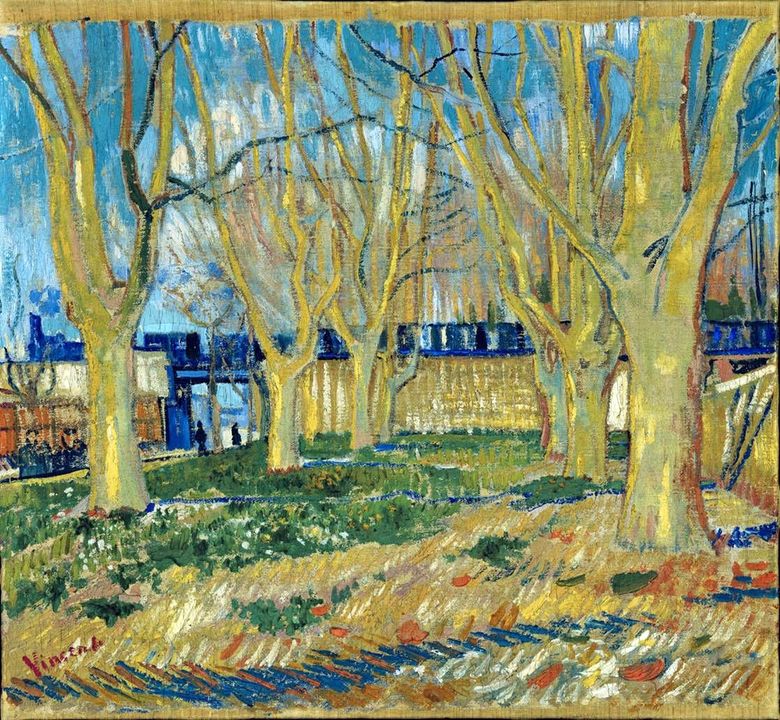 Plane Alley   Vincent Van Gogh