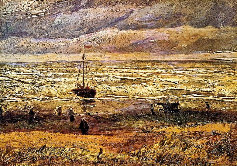 Plage de Scheveningen   Vincent Van Gogh