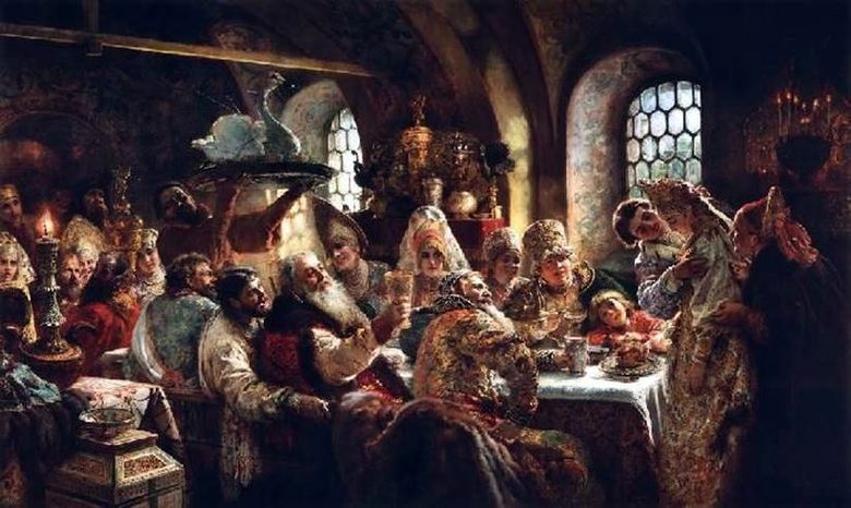 Fête de mariage Boyard du XVIIe siècle   Konstantin Makovsky