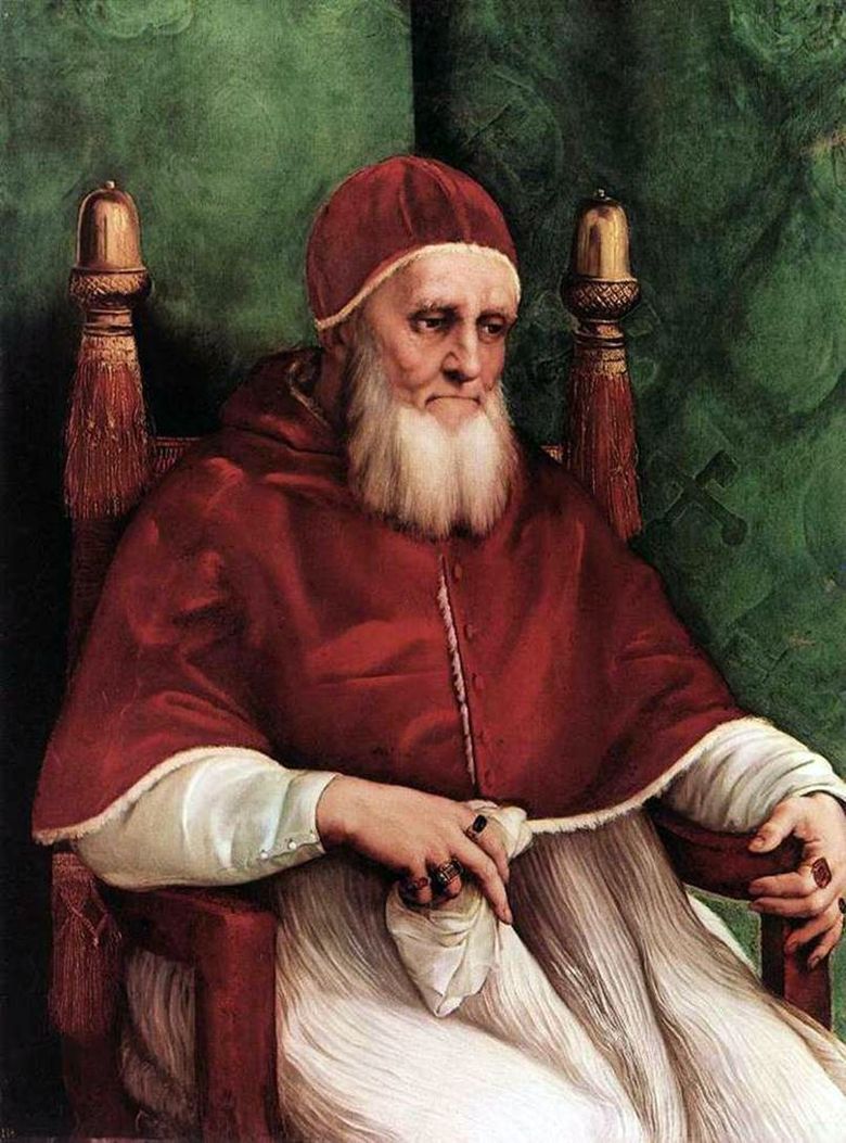 Portrait du pape Jules II   Rafael Santi