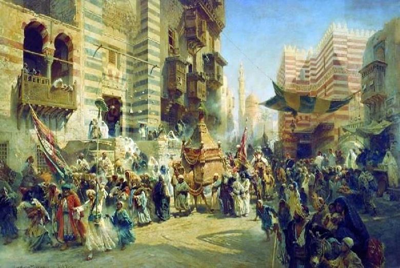 Déplacement du tapis sacré au Caire   Konstantin Egorovich Makovsky