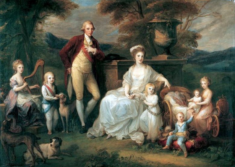 Le roi Ferdinand IV avec sa famille   Angelika Kaufman