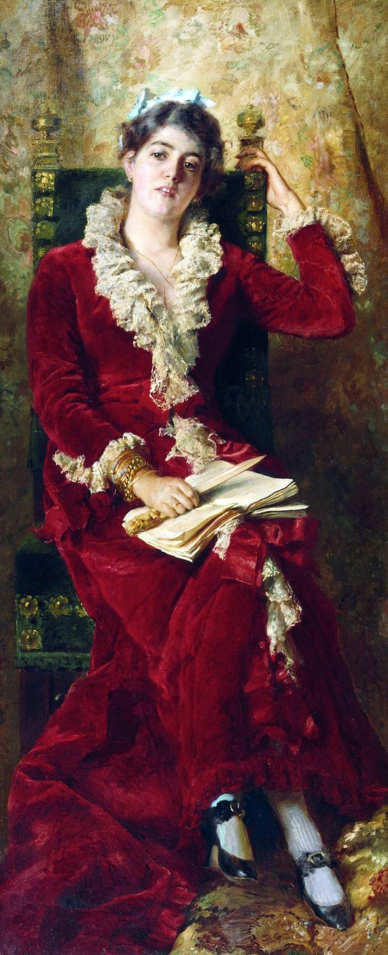 Portrait de Yu. P. Makovskaya   Konstantin Makovsky